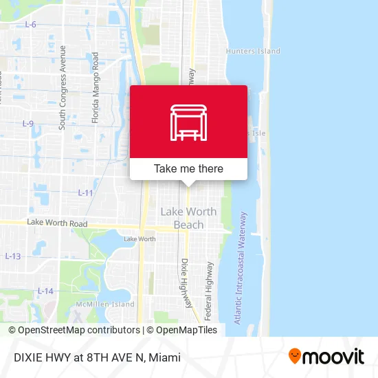 Mapa de DIXIE HWY at 8TH AVE N