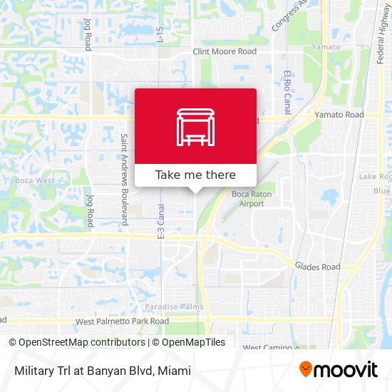 Military Trl at  Banyan Blvd map