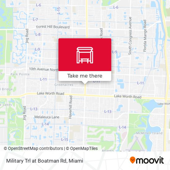 Military Trl at Boatman Rd map