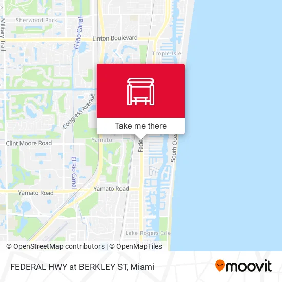 FEDERAL HWY at BERKLEY ST map