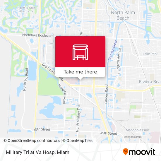Military Trl at Va Hosp map