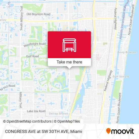 CONGRESS AVE at  SW 30TH AVE map