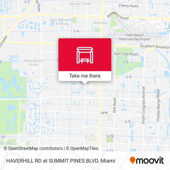 HAVERHILL RD at SUMMIT PINES BLVD map