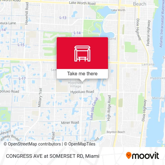 CONGRESS AVE at  SOMERSET RD map