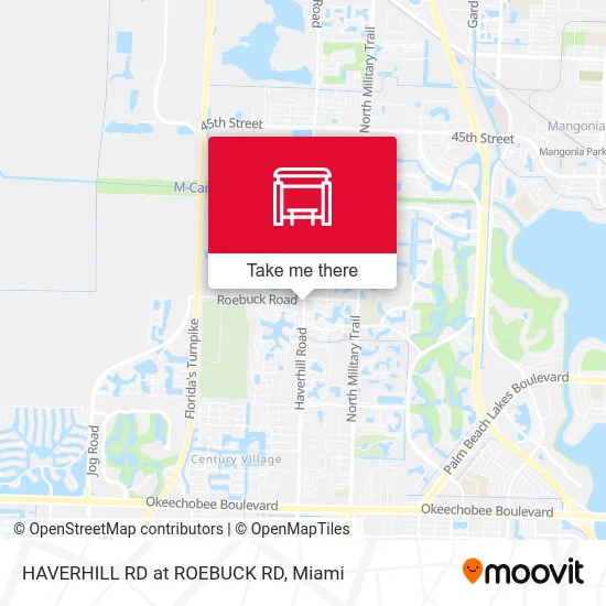 HAVERHILL RD at ROEBUCK RD map