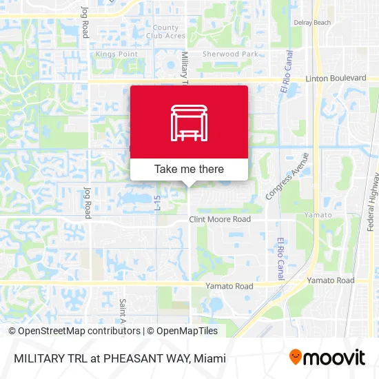 MILITARY TRL at  PHEASANT WAY map