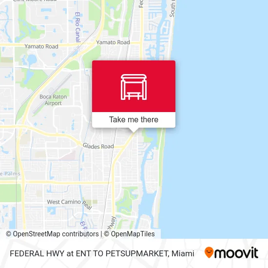 FEDERAL HWY at ENT TO PETSUPMARKET map