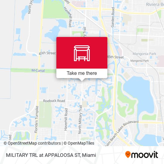 MILITARY TRL at  APPALOOSA ST map