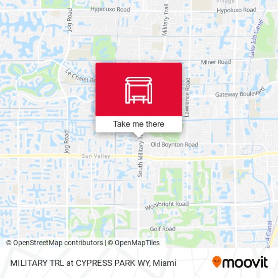 MILITARY TRL at  CYPRESS PARK WY map