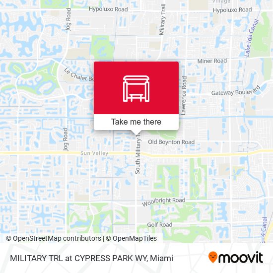 Military Trl at  Cypress Park Wy map