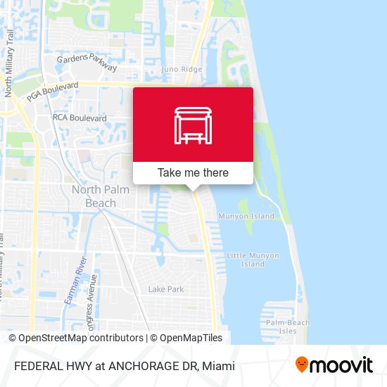 FEDERAL HWY at ANCHORAGE DR map
