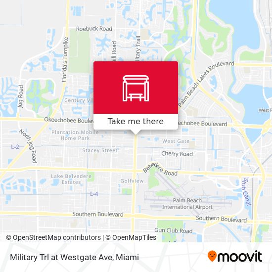 Military Trl at Westgate Ave map