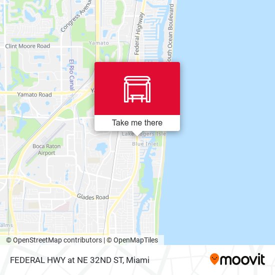 Mapa de FEDERAL HWY at NE 32ND ST