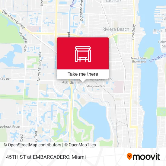 45TH ST at EMBARCADERO map