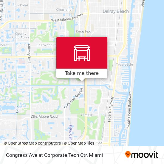 Congress Ave at  Corporate Tech Ctr map