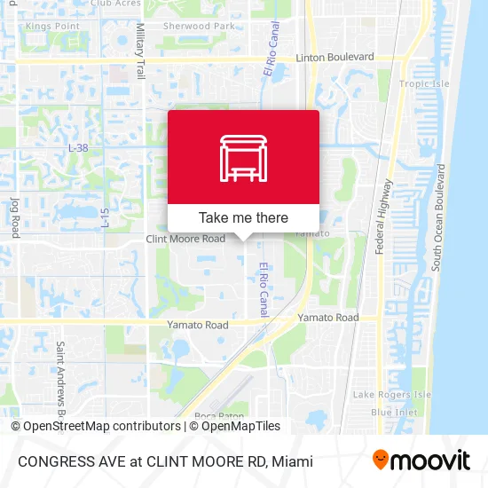 Mapa de CONGRESS AVE at  CLINT MOORE RD