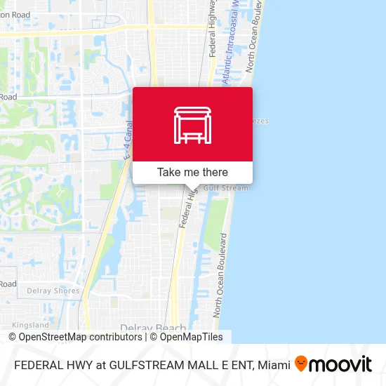 FEDERAL HWY at GULFSTREAM MALL E ENT map