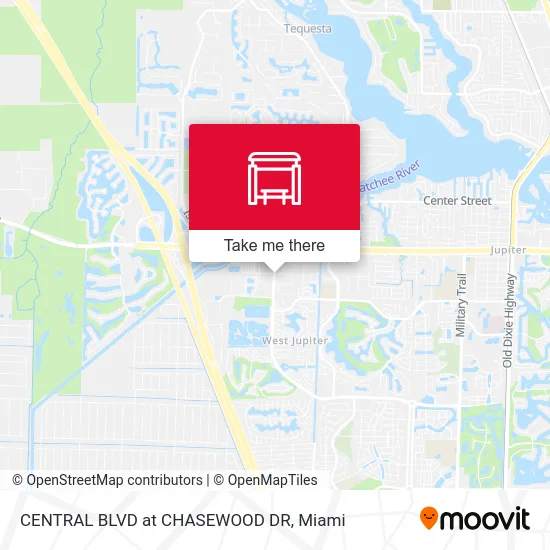 CENTRAL BLVD at CHASEWOOD DR map