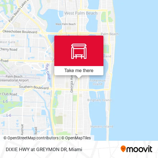 DIXIE HWY at GREYMON DR map