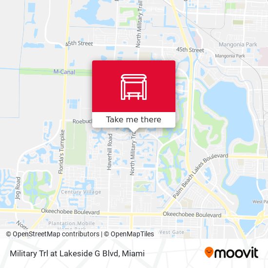 Military Trl at Lakeside G Blvd map