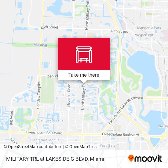 Military Trl at Lakeside G Blvd map