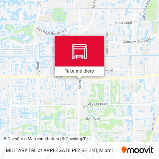 MILITARY TRL at APPLEGATE PLZ SE ENT map