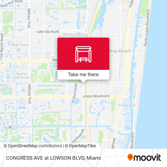 CONGRESS AVE at  LOWSON BLVD map