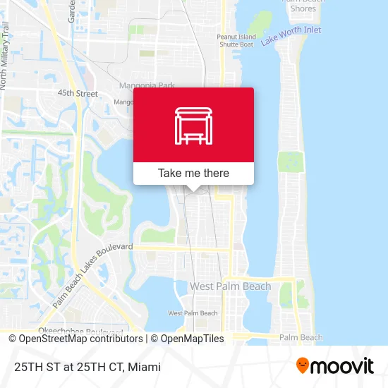 25TH ST at 25TH CT map