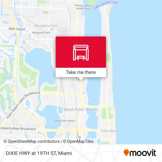 DIXIE HWY at 19TH ST map