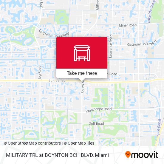 Mapa de MILITARY TRL at  BOYNTON BCH BLVD
