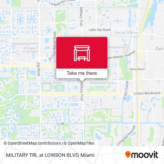 Mapa de MILITARY TRL at  LOWSON BLVD