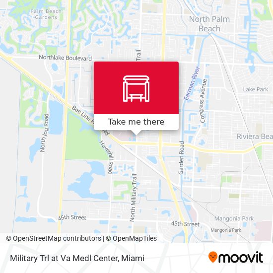 Military Trl at Va Medl Center map