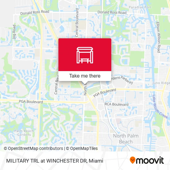 MILITARY TRL at WINCHESTER DR map