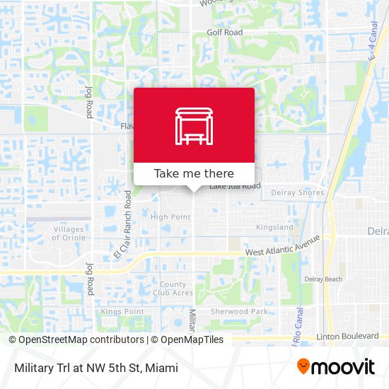 Military Trl at  NW 5th St map
