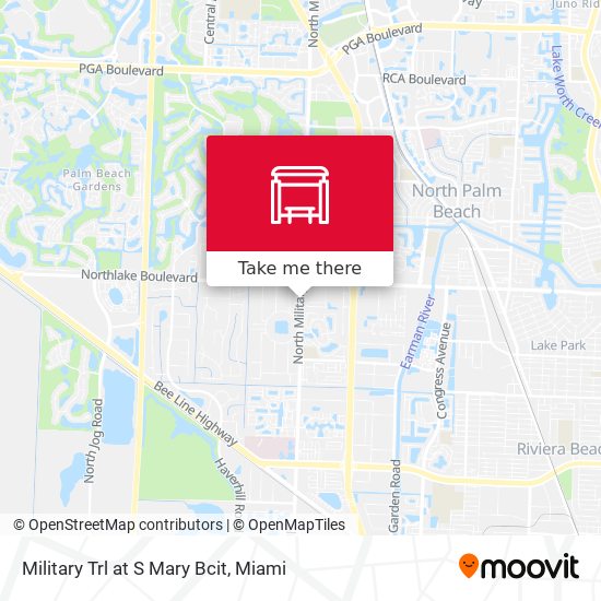 Military Trl at S Mary Bcit map