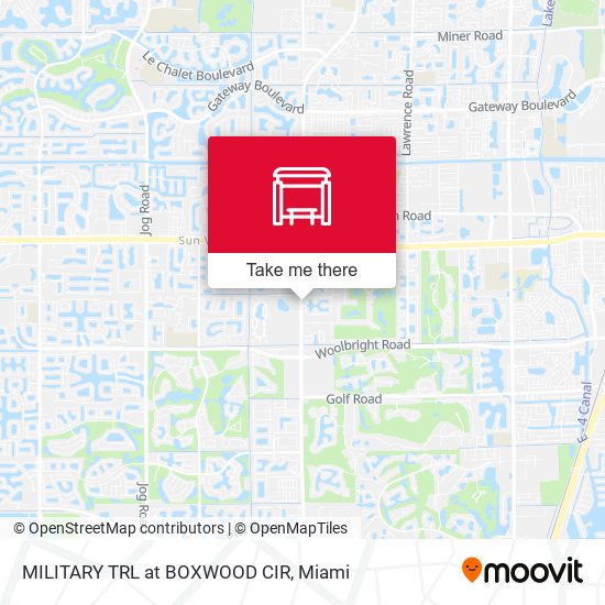 Mapa de MILITARY TRL at BOXWOOD CIR
