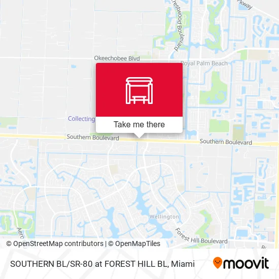 Mapa de SOUTHERN BL / SR-80 at FOREST HILL BL