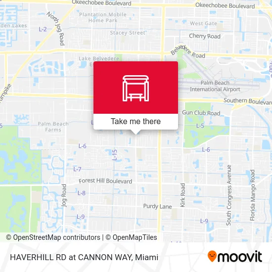 HAVERHILL RD at  CANNON  WAY map