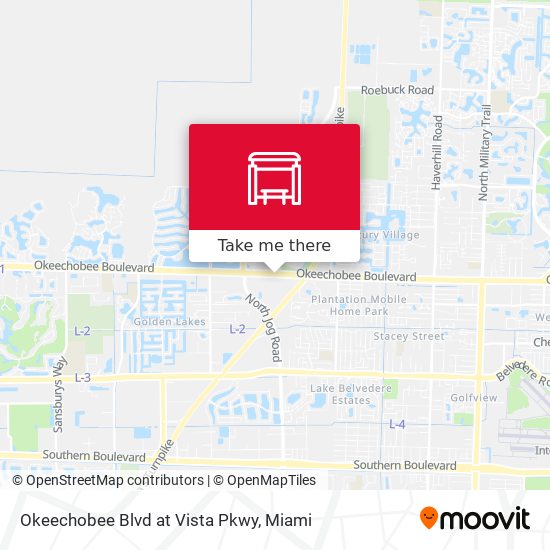 Okeechobee Blvd at Vista Pkwy map