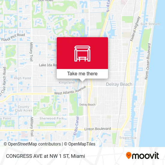CONGRESS AVE at  NW 1 ST map