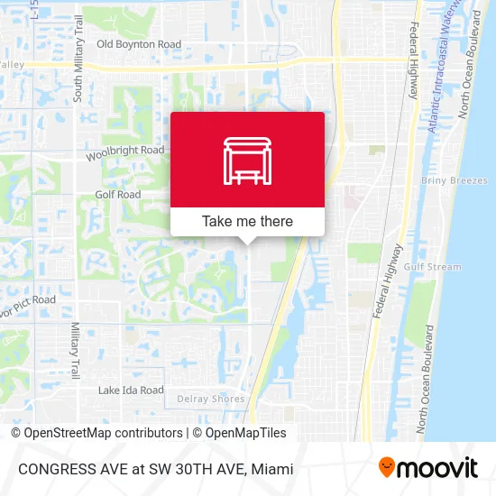 CONGRESS AVE at  SW 30TH AVE map