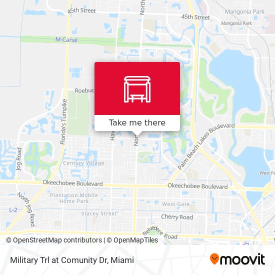 Military Trl at Comunity Dr map