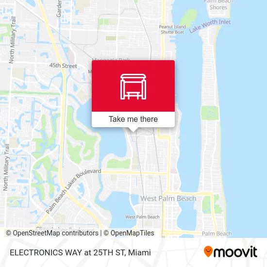ELECTRONICS WAY at 25TH ST map