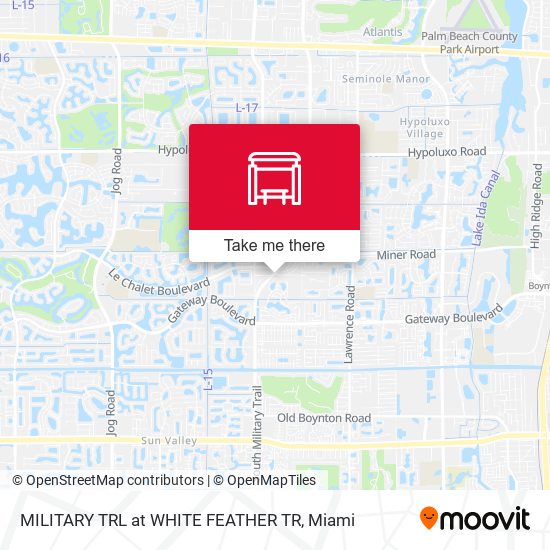Mapa de MILITARY TRL at  WHITE FEATHER TR