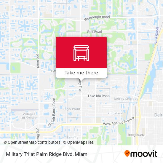 Military Trl at Palm Ridge Blvd map