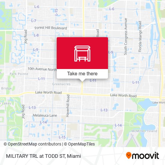 Mapa de MILITARY TRL at TODD ST