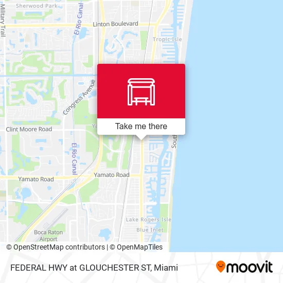 FEDERAL HWY at GLOUCHESTER ST map