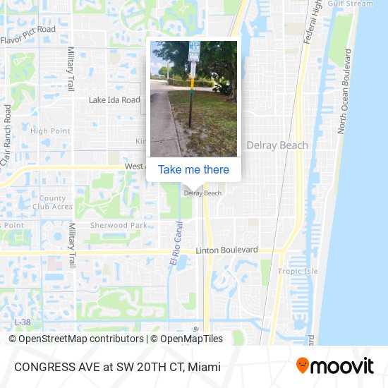 Mapa de CONGRESS AVE at  SW 20TH CT