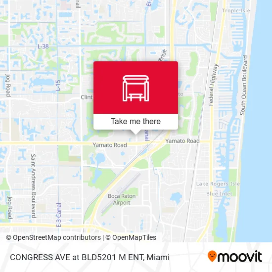 CONGRESS AVE at BLD5201 M ENT map
