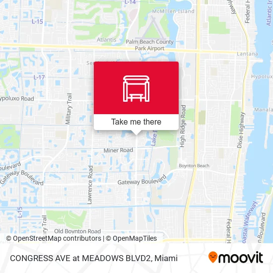 CONGRESS AVE at  MEADOWS BLVD2 map